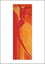 Dance in the sun III, 2004, Linolschnitt Auflage 3, 50x70cm