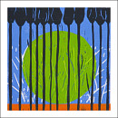 Black tulips IV, 2007, Linolschnitt Auflage 2, 30x30cm