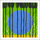 Black tulips II, 2007, Linolschnitt Auflage 2, 30x30cm