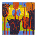 Black tulips VII, 2007, Linolschnitt Auflage 2, 30x30cm