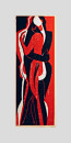 Zwei III, 2003, Linolschnitt, Auflage 2, 40x60cm