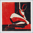 Mann, 2003, Linolschnitt, Auflage 2, 28x28cm