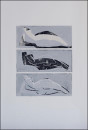 Liegend V, 2000, Linolschnitt, Auflage 2, 30x40cm