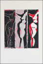 Stehend I, 2000, Linolschnitt, Auflage 2, 60x80cm