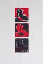 Sitzend I, 2000, Linolschnitt, Auflage 2, 60x80cm