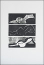 Liegend II, 2000, Linolschnitt, Auflage 2, 30x40cm