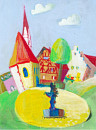 Ottilienkapelle am Marktplatz, 12x17cm