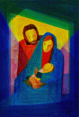 Die Heilige Familie, 12x17cm