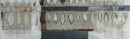 Zuhause II, 2011, Acryl, Sande, Asche auf Leinwand, 100x30cm
