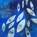 Unterwegs, 2011, Acryl, Sand auf Leinwand, 100x100cm