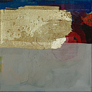 Die R&uuml;ckkehr zum Fr&uuml;hling XIII, 2016, Acryl, Blattgold, Sande auf Leinwand, 30x30m